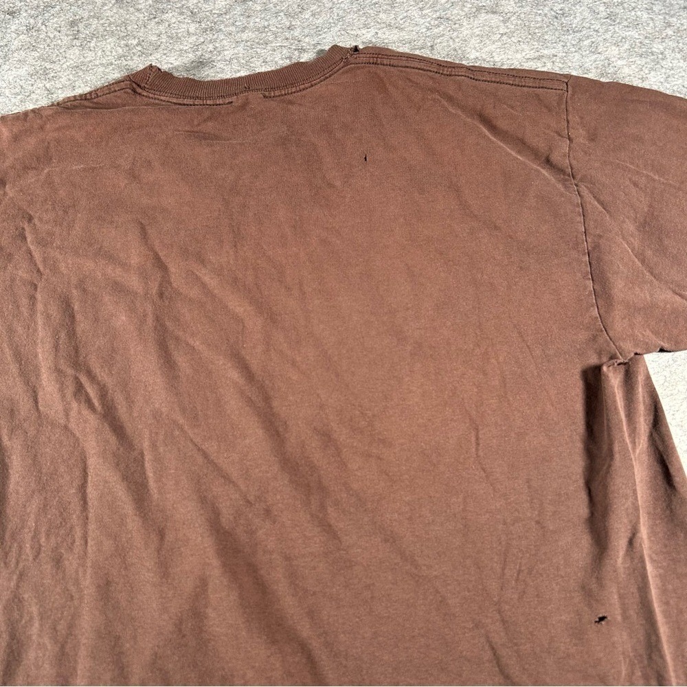 Vintage Beastie Boys Shirt Mens Large Brown 90s Thrashed Punk Hip Hop Band Tee - Picture 7 of 9
